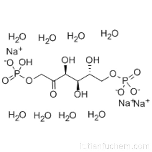 D-fruttosio, 1,6-bis (diidrogeno fosfato), sale trisodico, ottaidrato (9CI) CAS 81028-91-3
